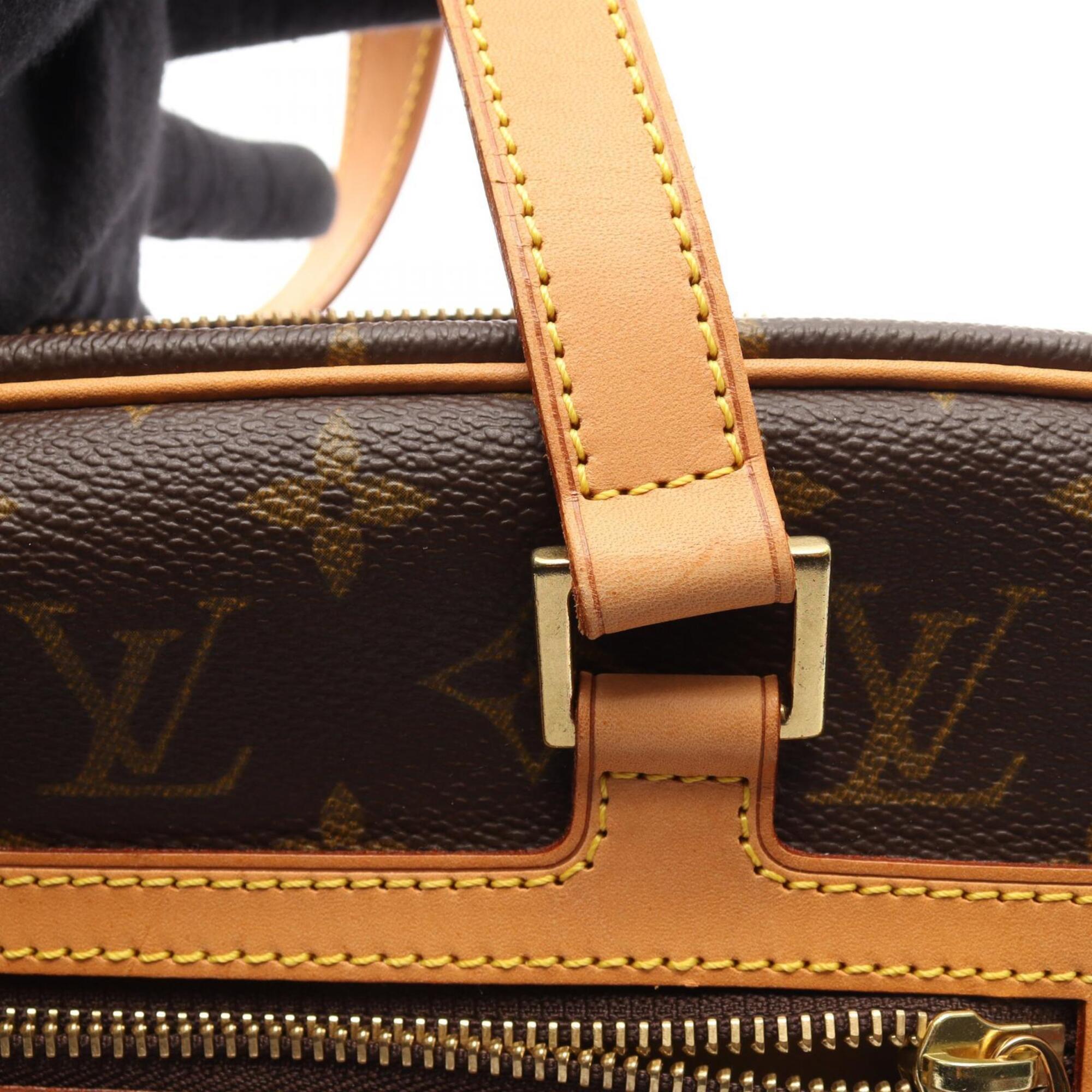 Louis Vuitton Brown Coated Canvas Pvc Monogram Leather Handbag Shoulder Bag (Pre-Owned)