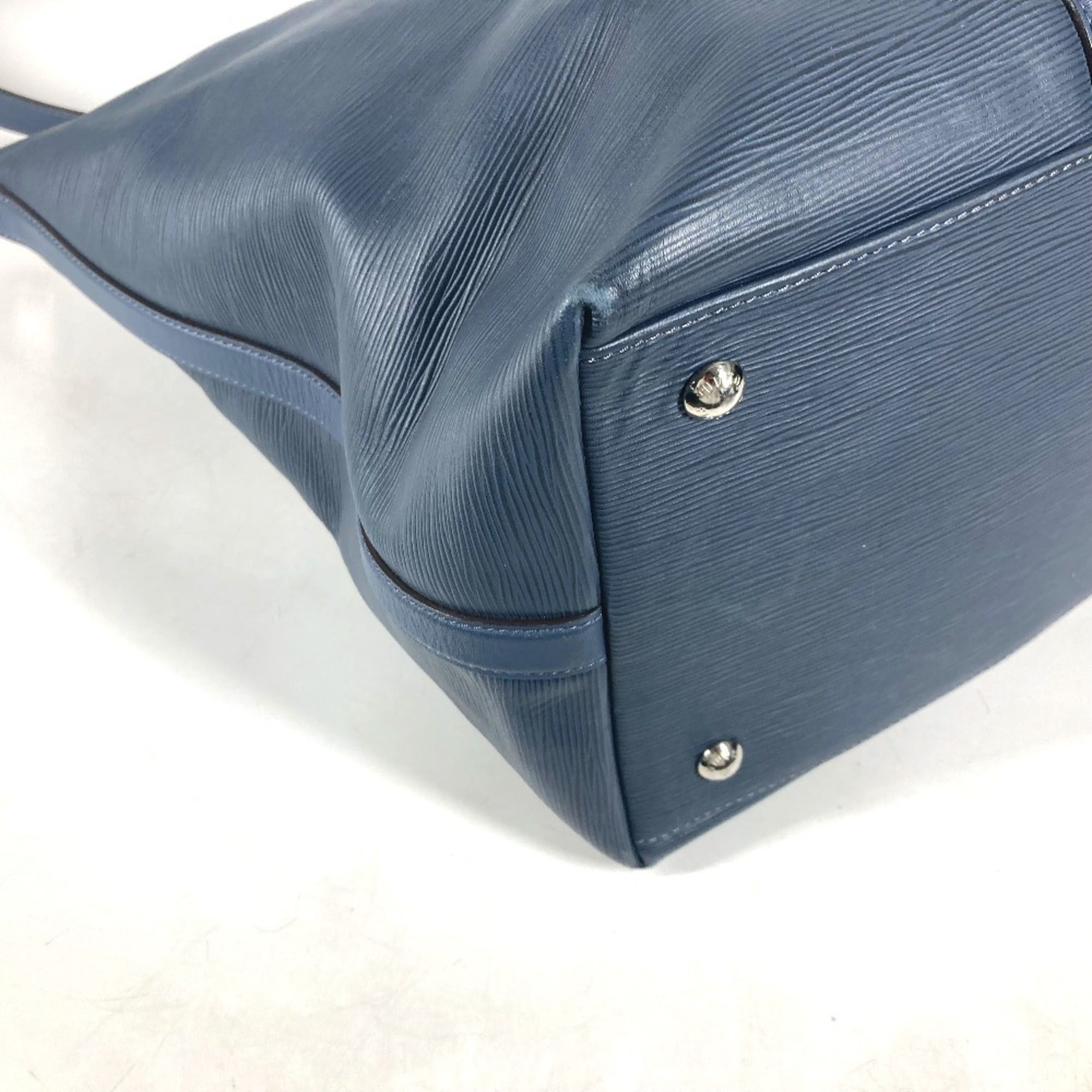 Louis Vuitton Navy Blue Epi Leather Boston Bag Handbag Shoulder Bag (Pre-Owned)