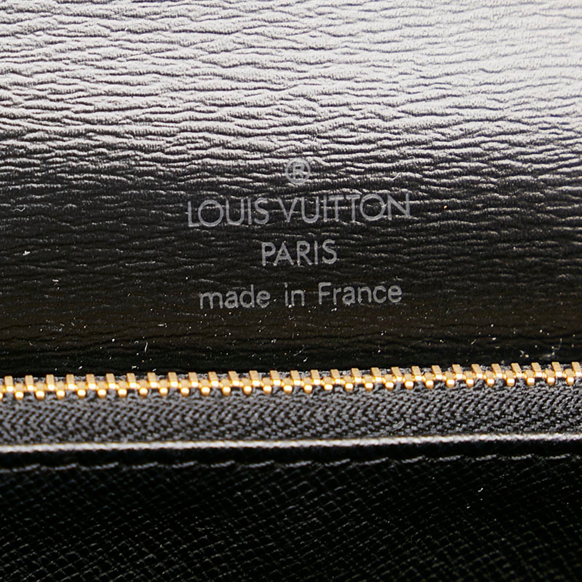 Louis Vuitton Black Noir Leather Handbag (Pre-Owned)