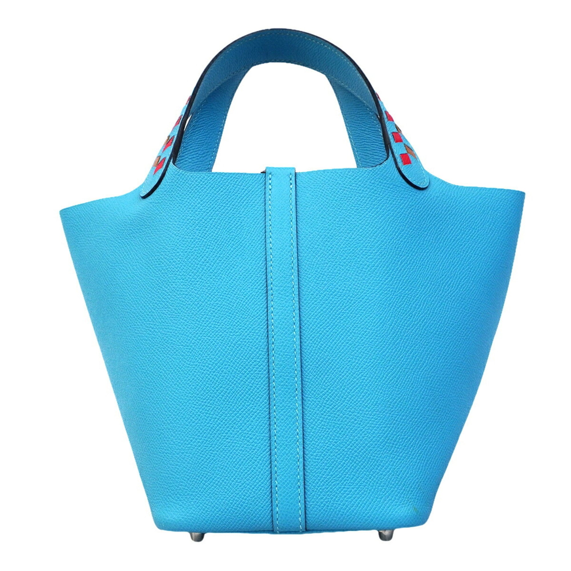 Hermes Blue Epsom Leather Handbag (Pre-Owned)