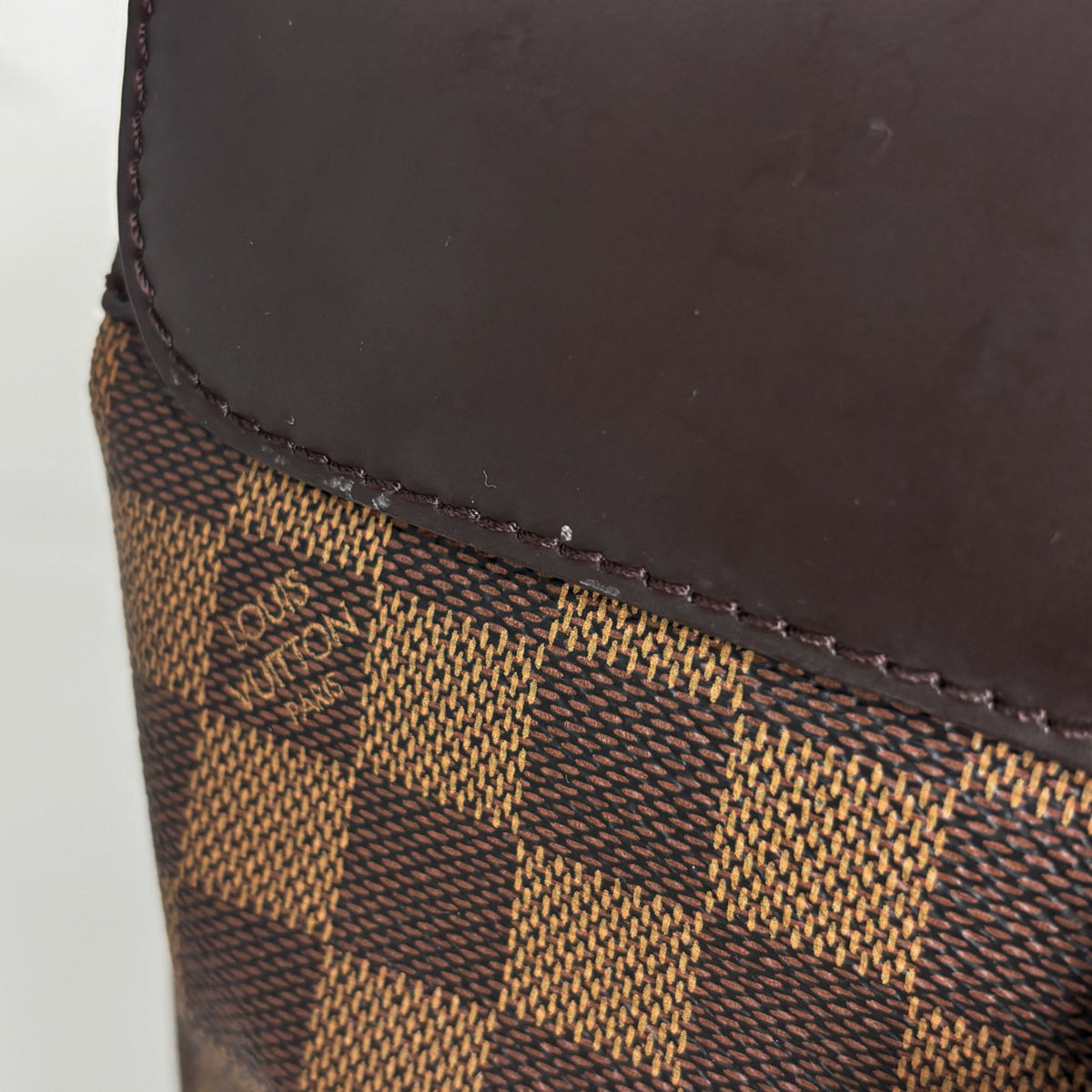 Louis Vuitton Damier Brown Damier Canvas Backpack (Pre-Owned)