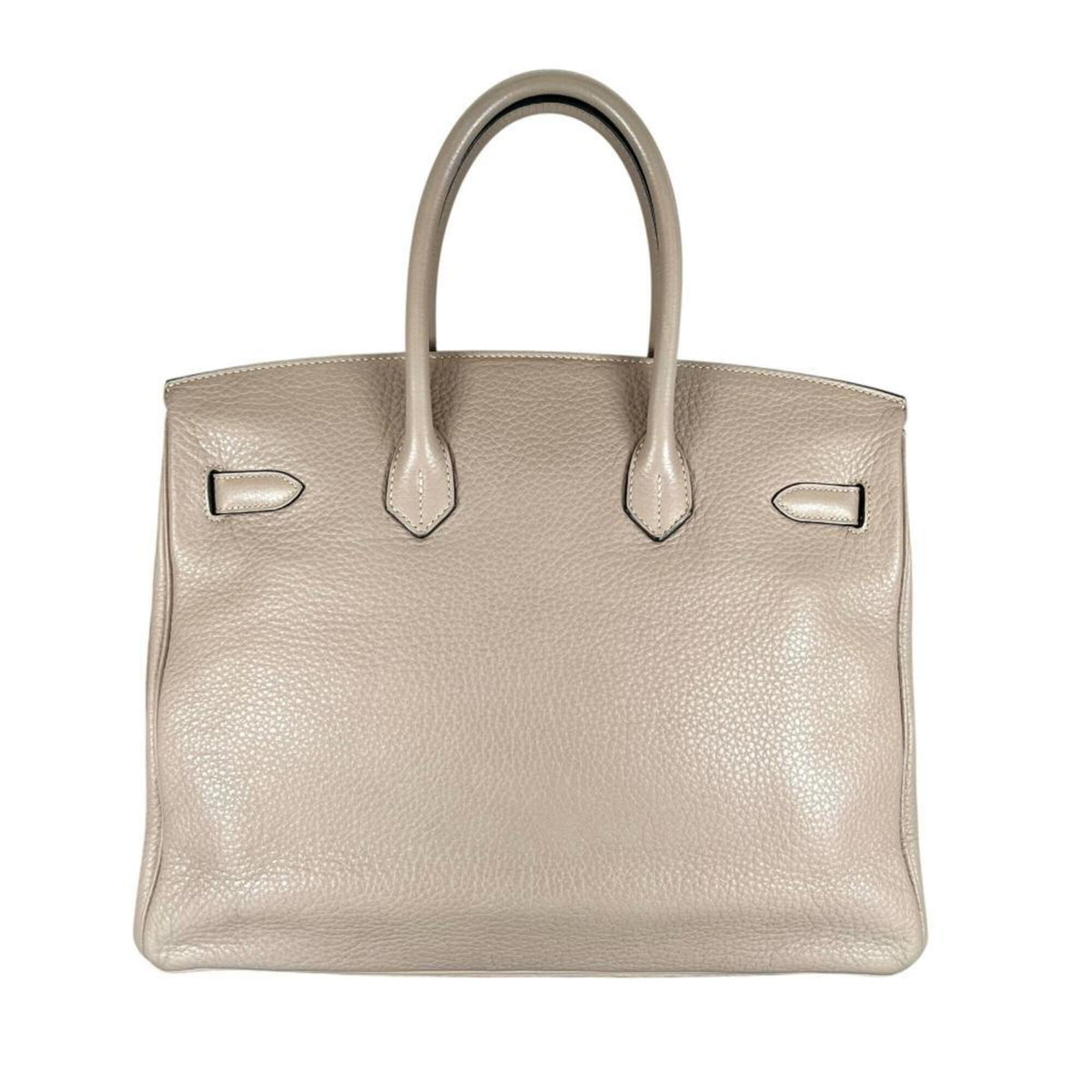 Hermes Beige Leather Handbag (Pre-Owned)