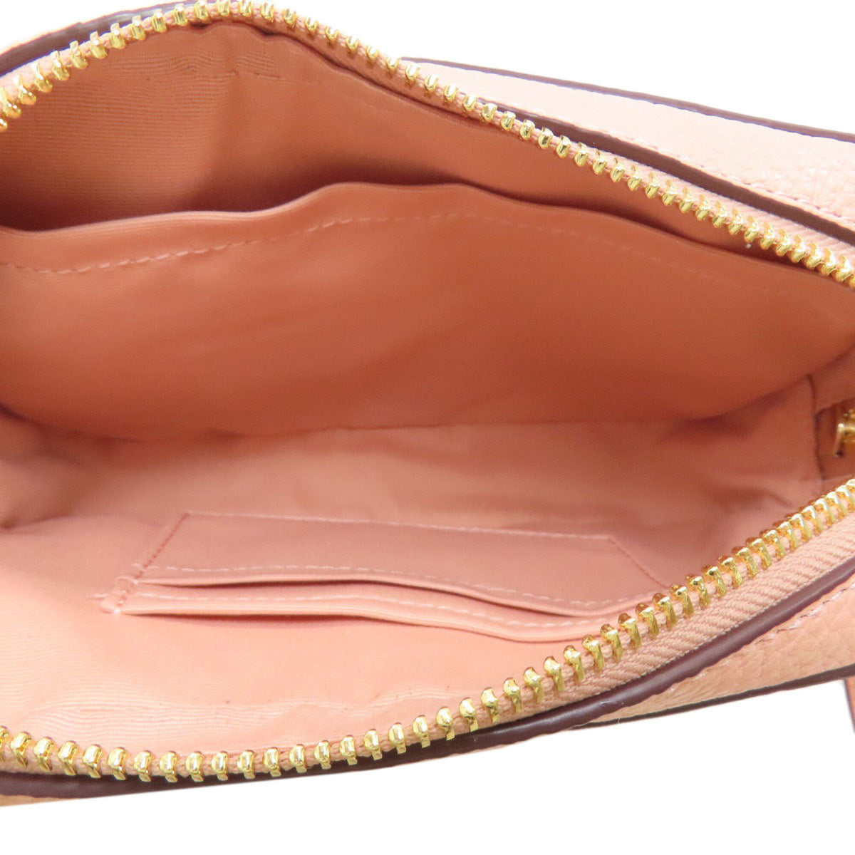 Coach Salmon Pink Leather Shoulder Bag (Pre-Owned)