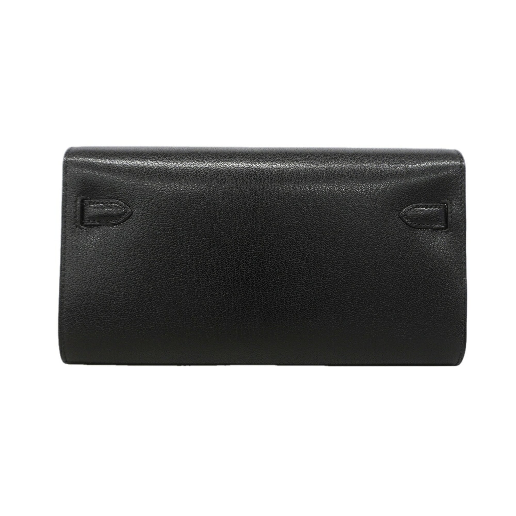 Hermes Black Chain/Shoulder Wallet (Pre-Owned)