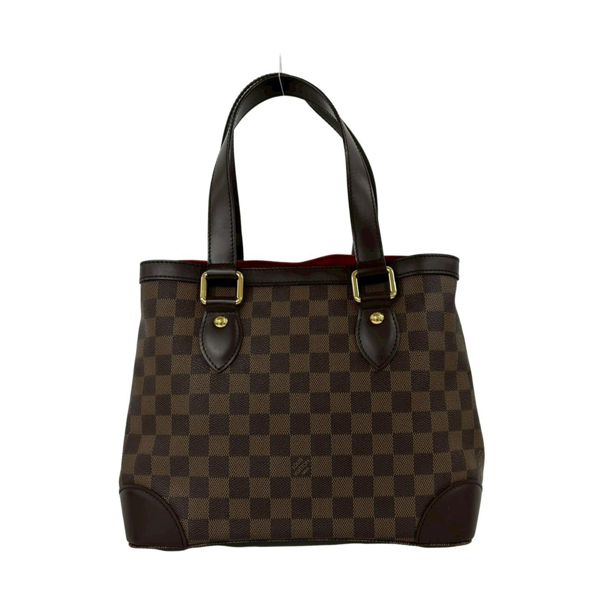 Louis Vuitton Brown Leather Pvc Handbag Tote Bag (Pre-Owned)