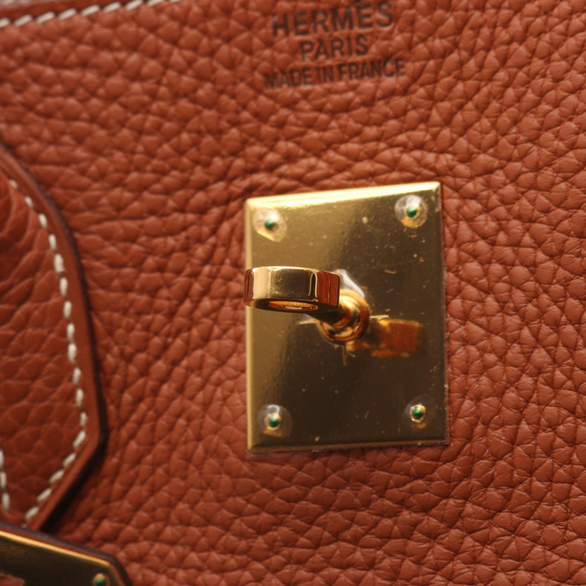 Hermes Brown Leather Handbag (Pre-Owned)