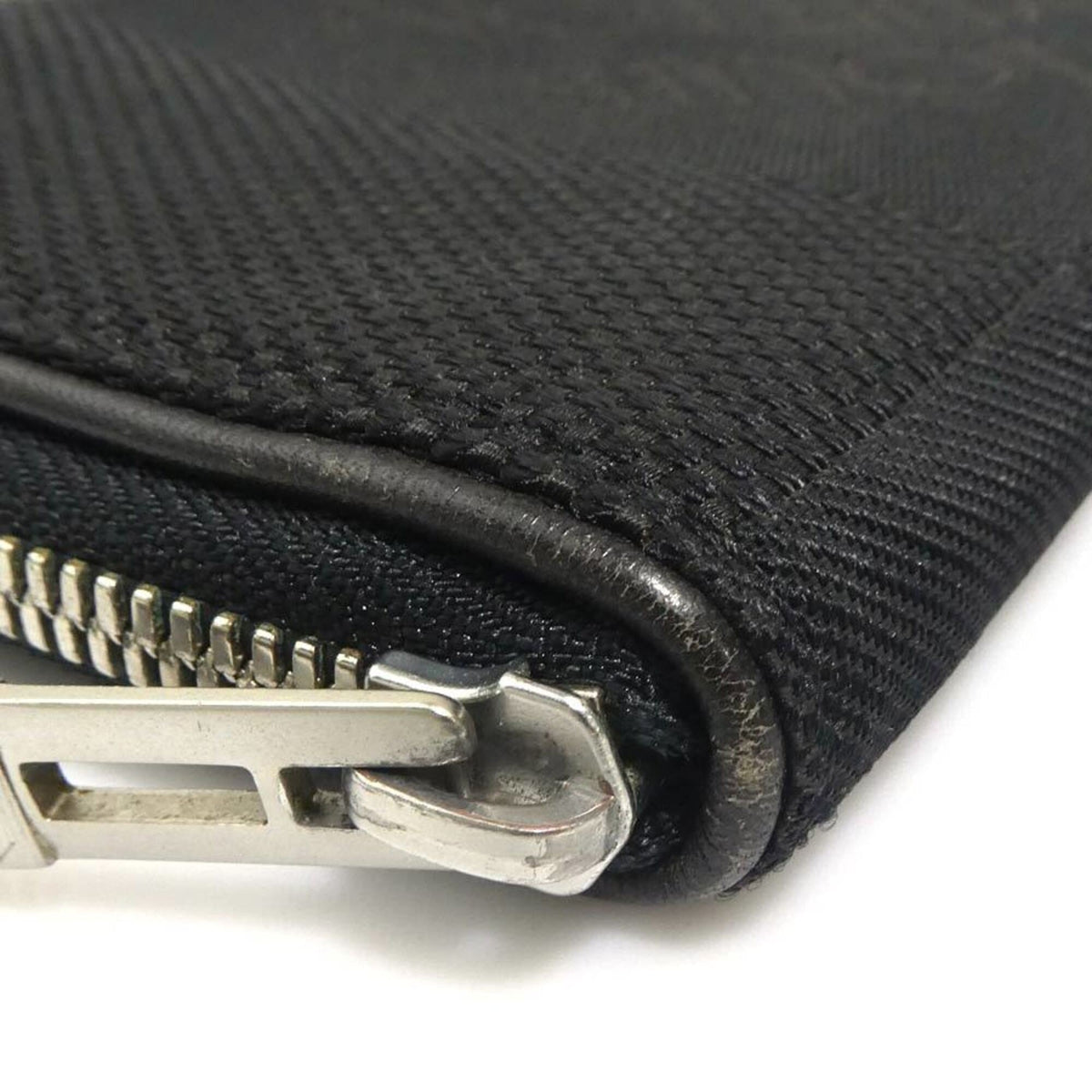 Louis Vuitton Noir Canvas Long Wallet (Bi-Fold) (Pre-Owned)