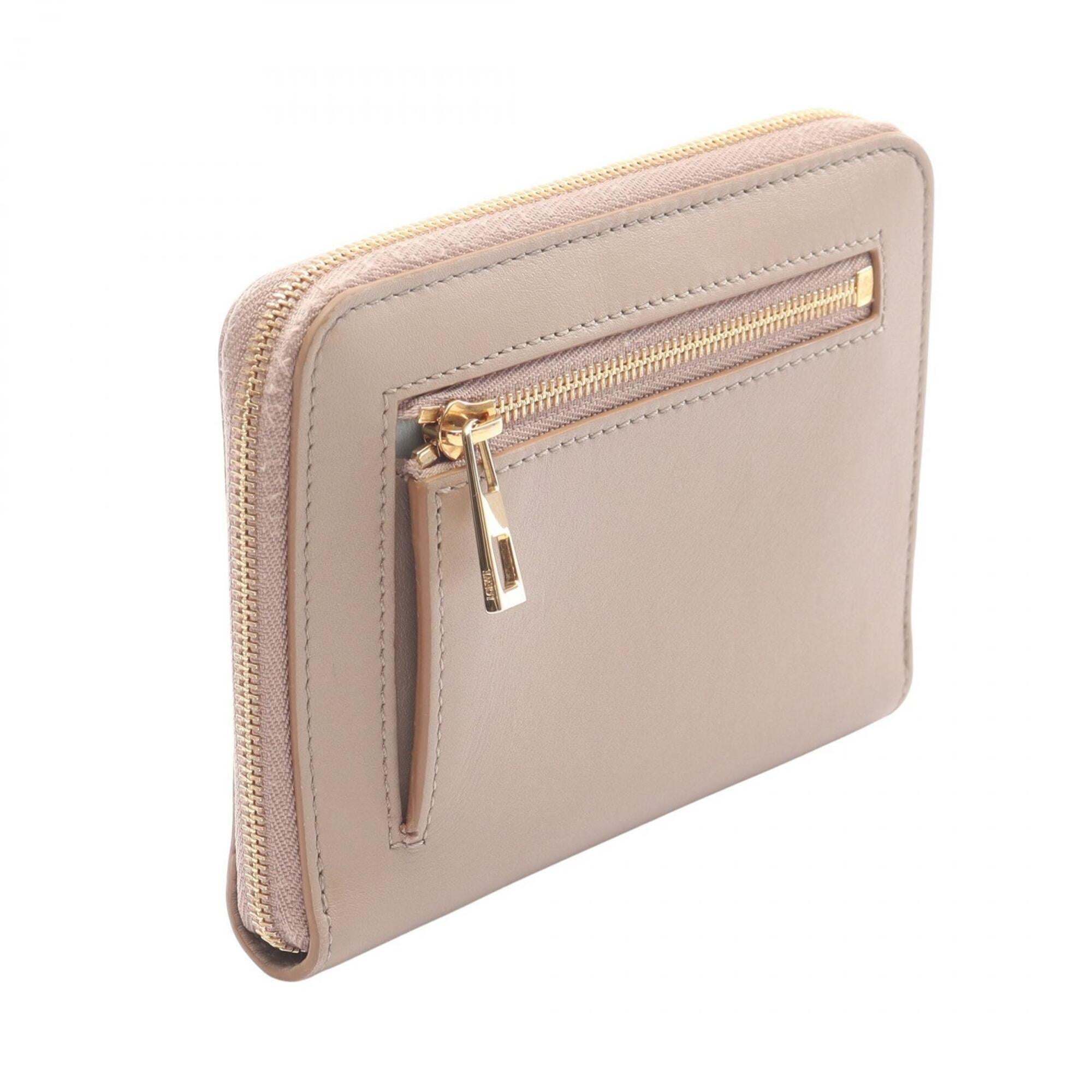Loewe Beige Blue Leather Wallet (Bi-Fold) (Pre-Owned)