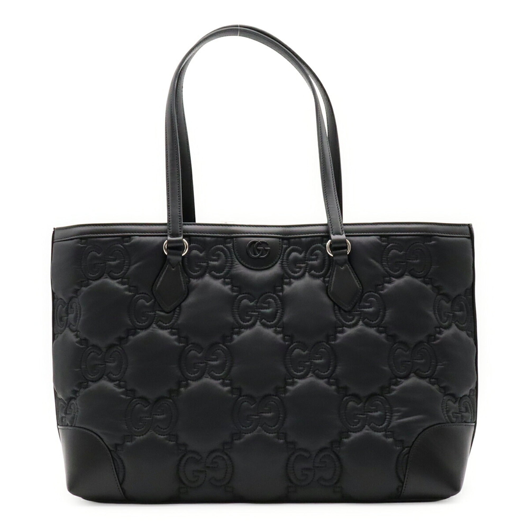Gucci Black Nylon Shoulder Bag Tote Bag (Pre-Owned)