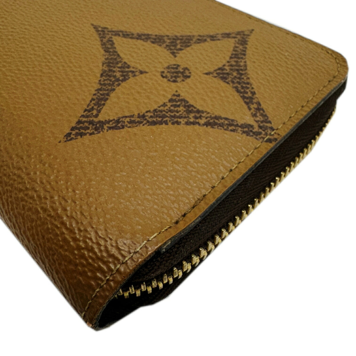Louis Vuitton Monogram Brown Monogram Reverse Long Bill Wallet (Bi-Fold) (Pre-Owned)