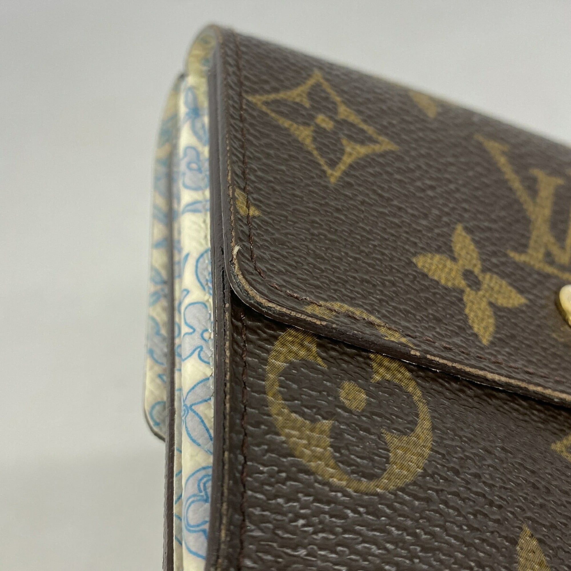 Louis Vuitton Brown Violet Wallet (Tri-Fold) (Pre-Owned)