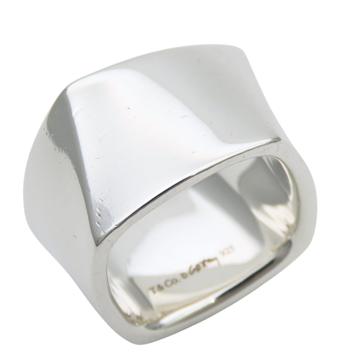 Tiffany Silver Silver 925 Band Ring (Pre-Owned)