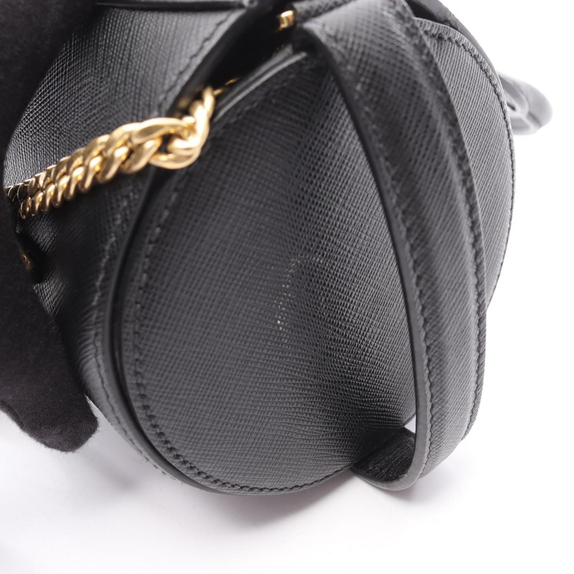 Prada Black Leather Handbag (Pre-Owned)