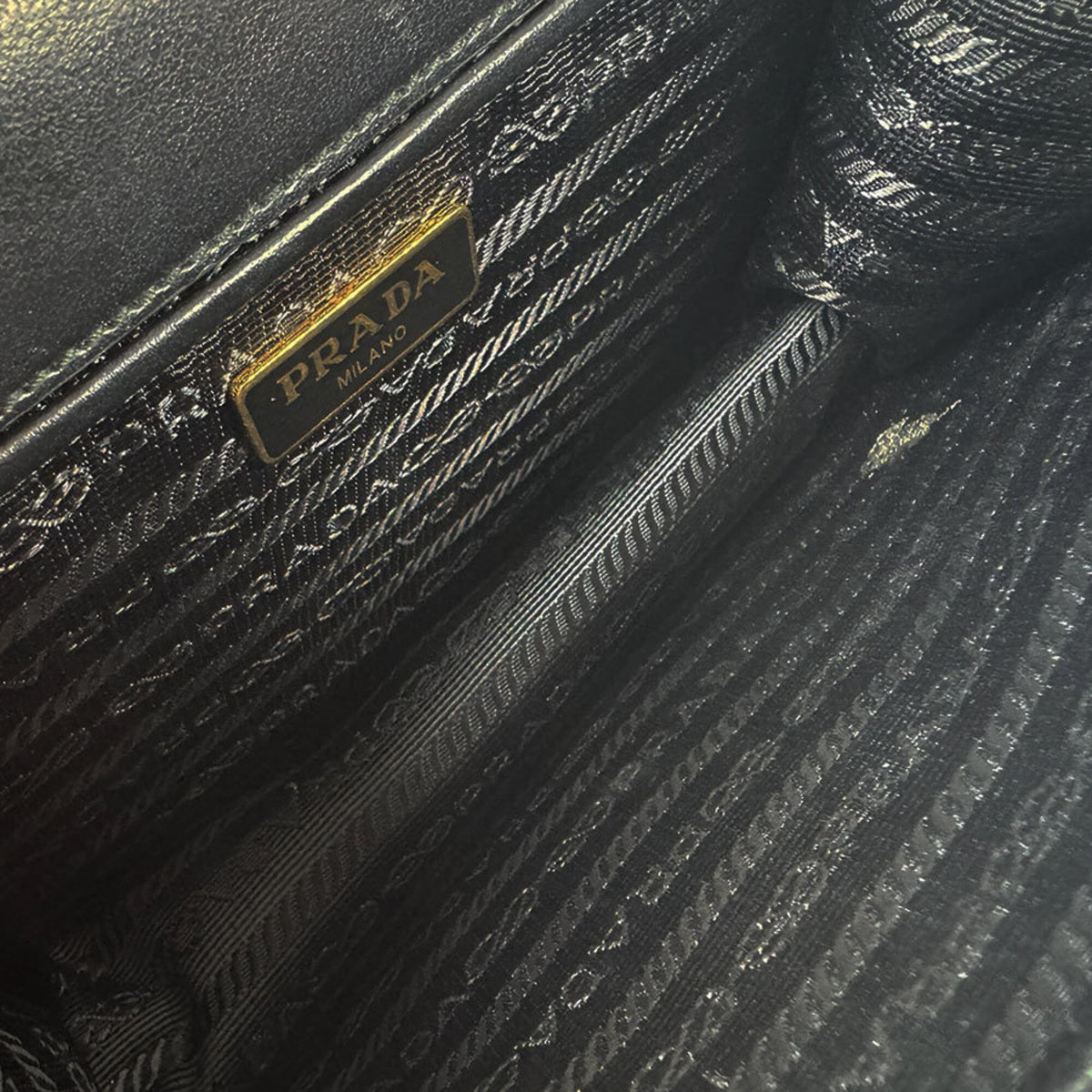 Prada Black Leather Shoulder Bag (Pre-Owned)