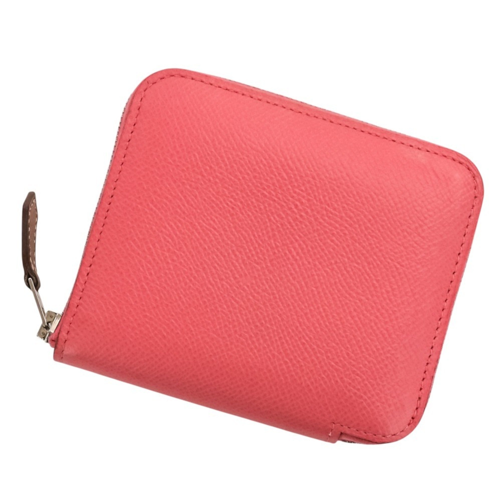 Hermes Pink Rose Azalee Epsom Leather Coin Purse/Coin Case (Pre-Owned)