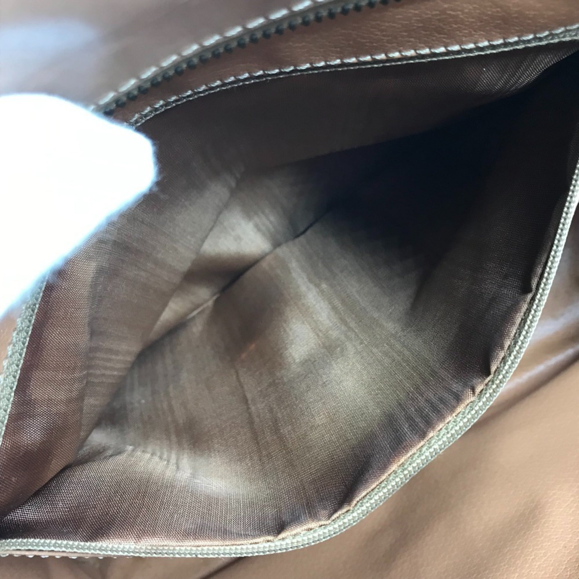Celine Brown Leather Handbag Tote Bag (Pre-Owned)