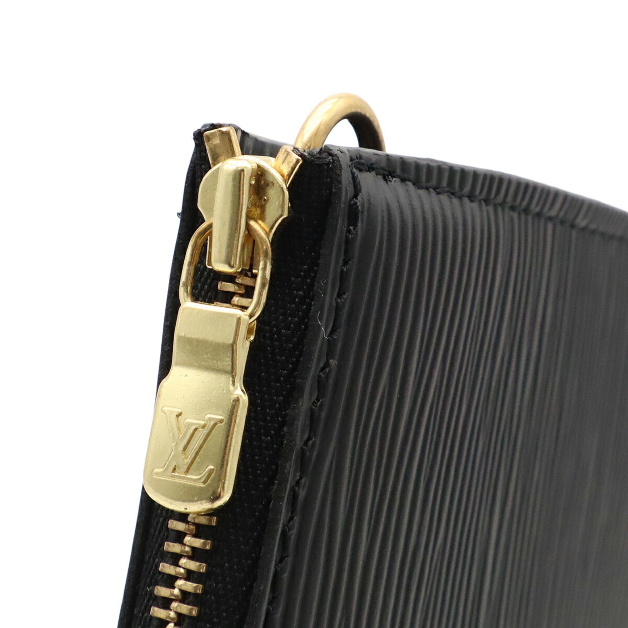 Louis Vuitton Black Galle Noir Epi Leather Handbag Pochette Pouch (Pre-Owned)