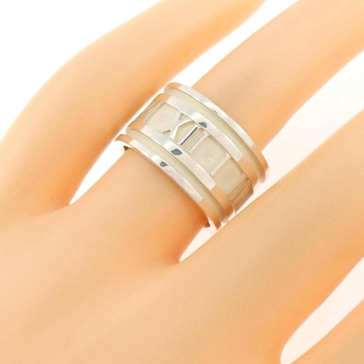 Tiffany Silver Silver 925 Band Ring (Pre-Owned)
