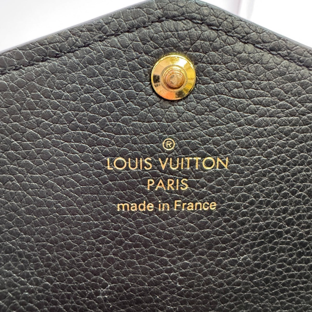 Louis Vuitton Monogram Empreinte Black Noir Leather Long Wallet (Bi-Fold) (Pre-Owned)