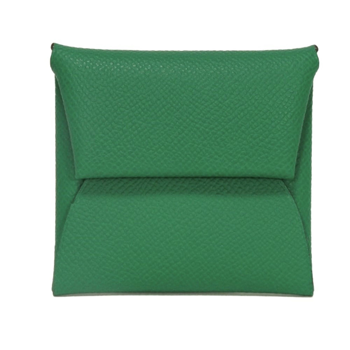 Hermes Bicolor Green Epsom Leather Coin Purse/Coin Case (Pre-Owned)