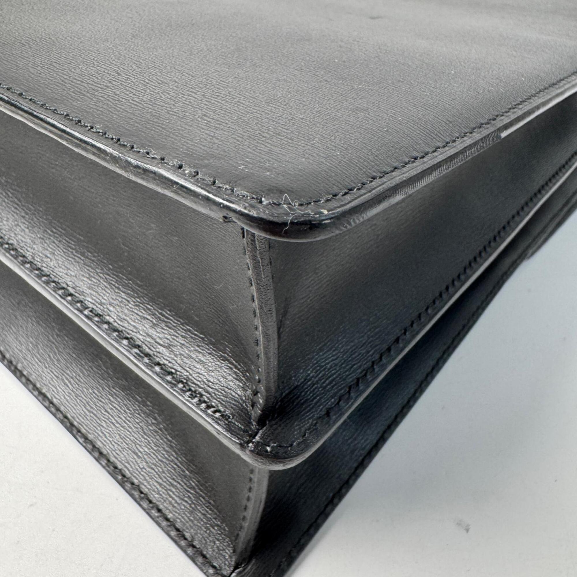 Cartier Black Leather Briefcase (Pre-Owned)
