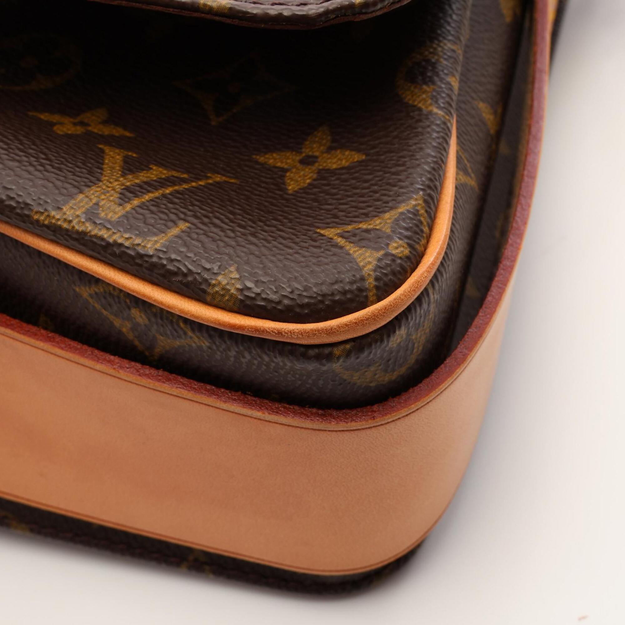 Louis Vuitton Brown Coated Canvas Pvc Monogram Leather Handbag Shoulder Bag (Pre-Owned)