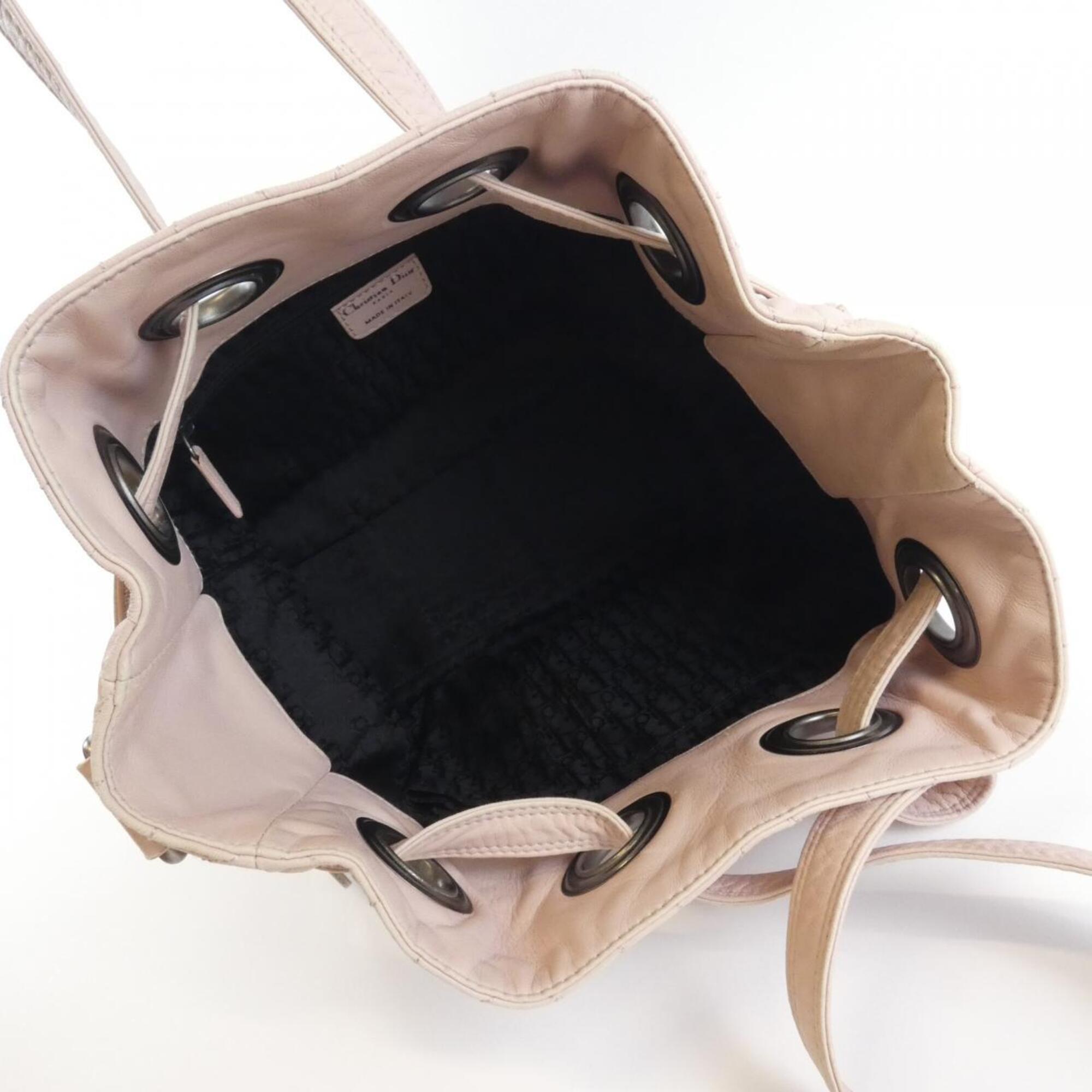 Christian Dior Pink Leather Handbag (Pre-Owned)