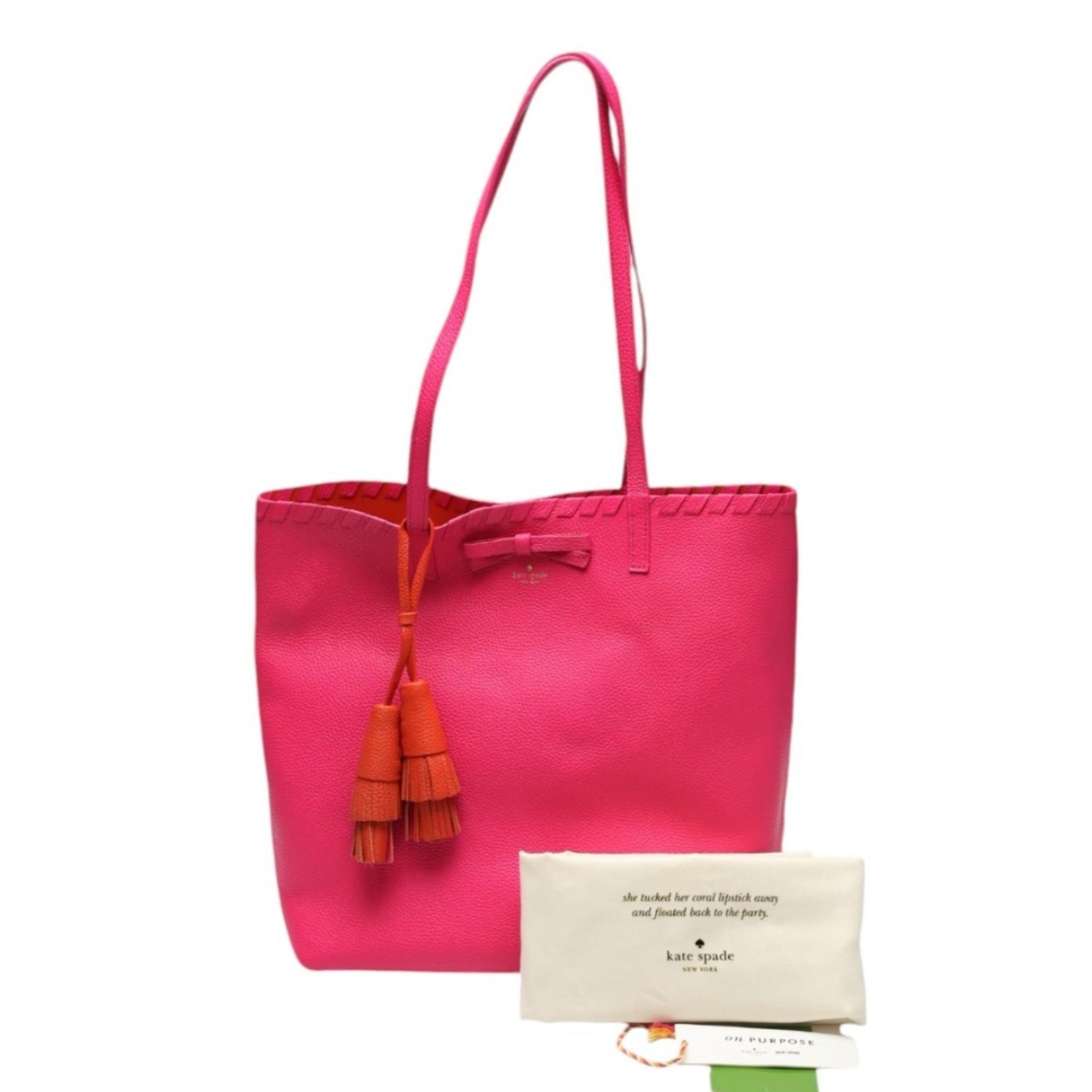 Kate Spade Pink Leather Tote Bag (Pre-Owned)