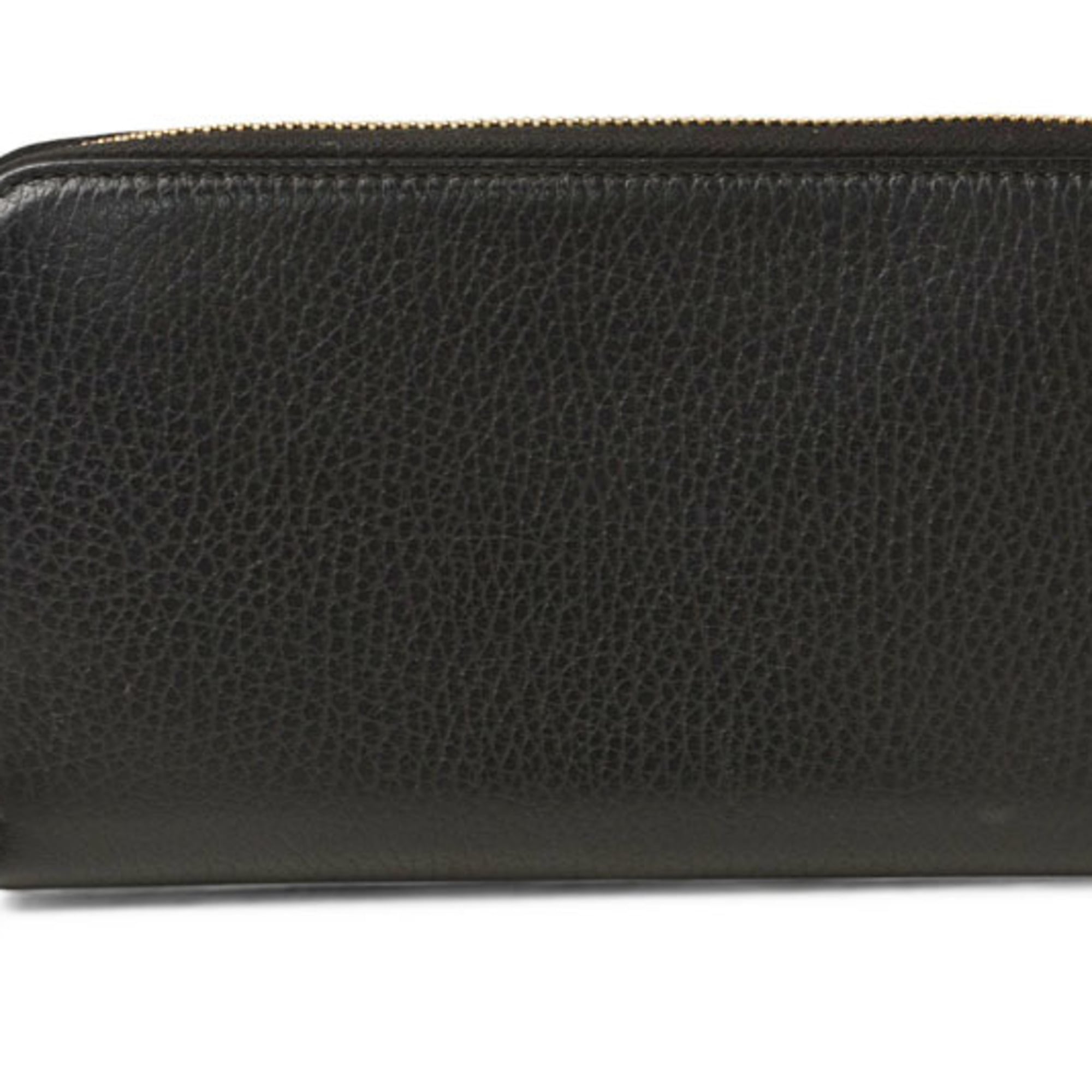 Gucci Black Leather Long Wallet (Bi-Fold) (Pre-Owned)