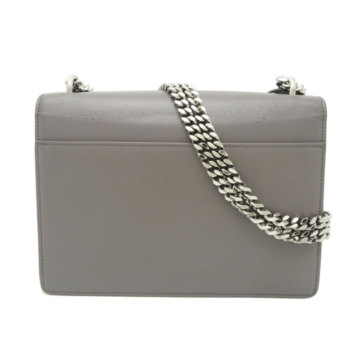 Saint Laurent Grayish Leather Shoulder Bag (Pre-Owned)