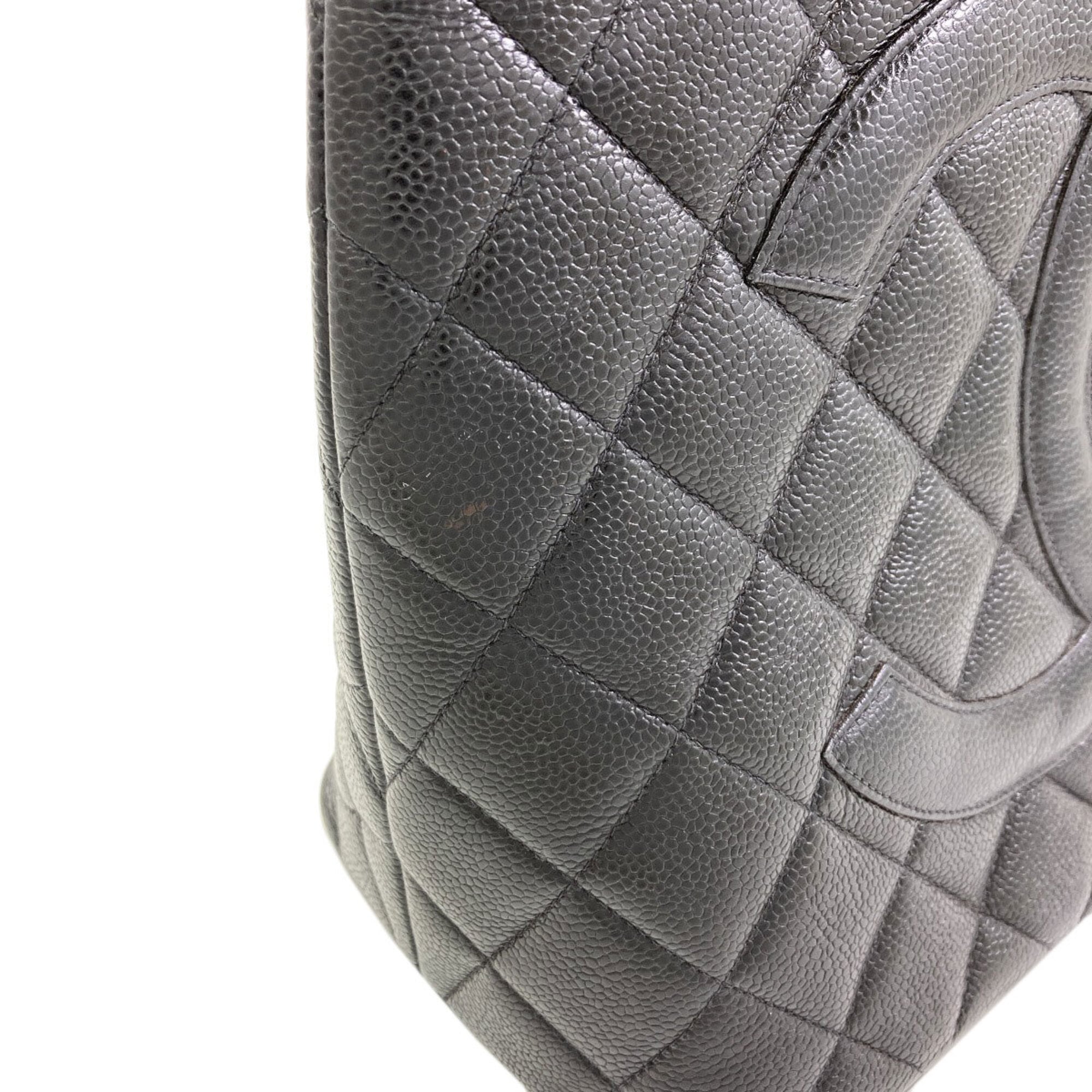 Chanel Black Leather Tote Bag (Pre-Owned)