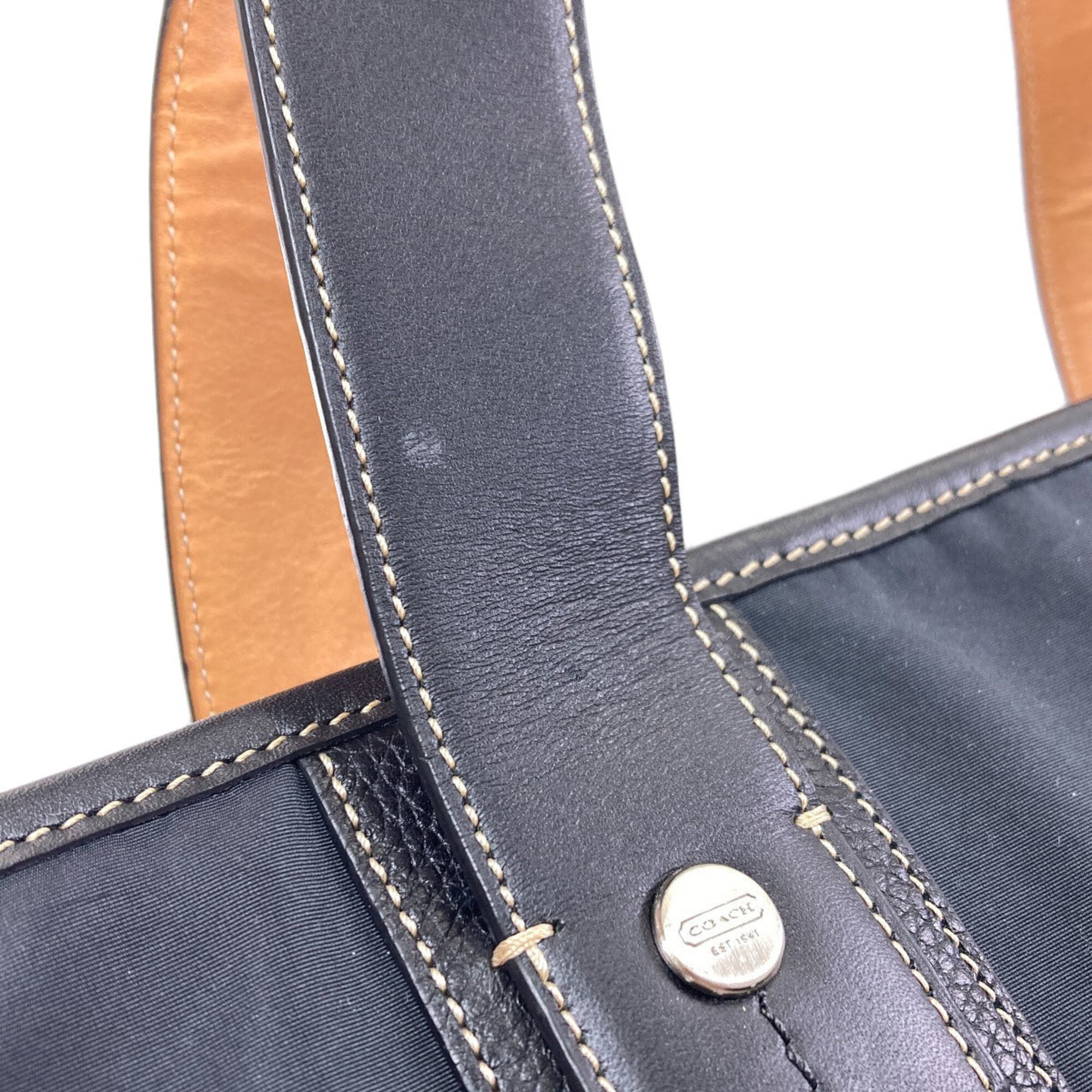 Coach Black Nylon Tote Bag (Pre-Owned)