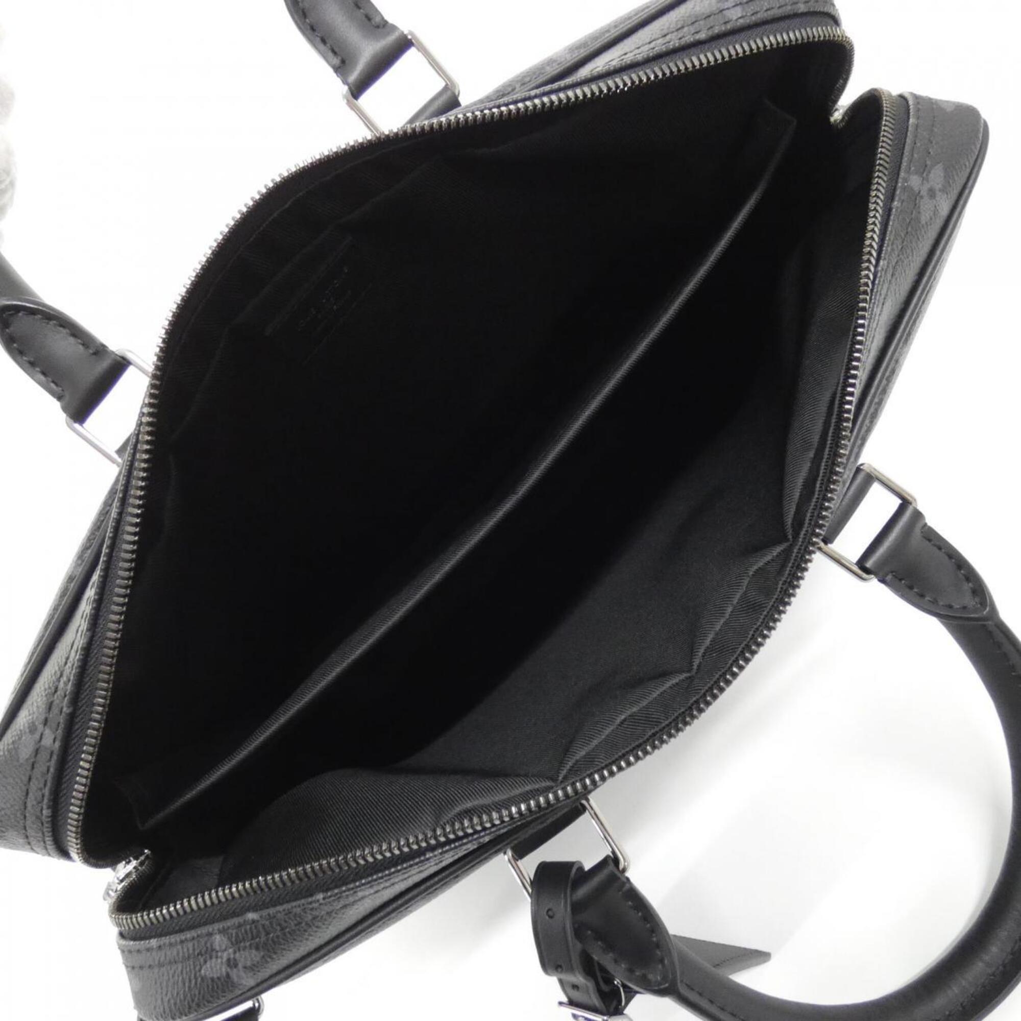 Louis Vuitton Black Coated Canvas Handbag (Pre-Owned)