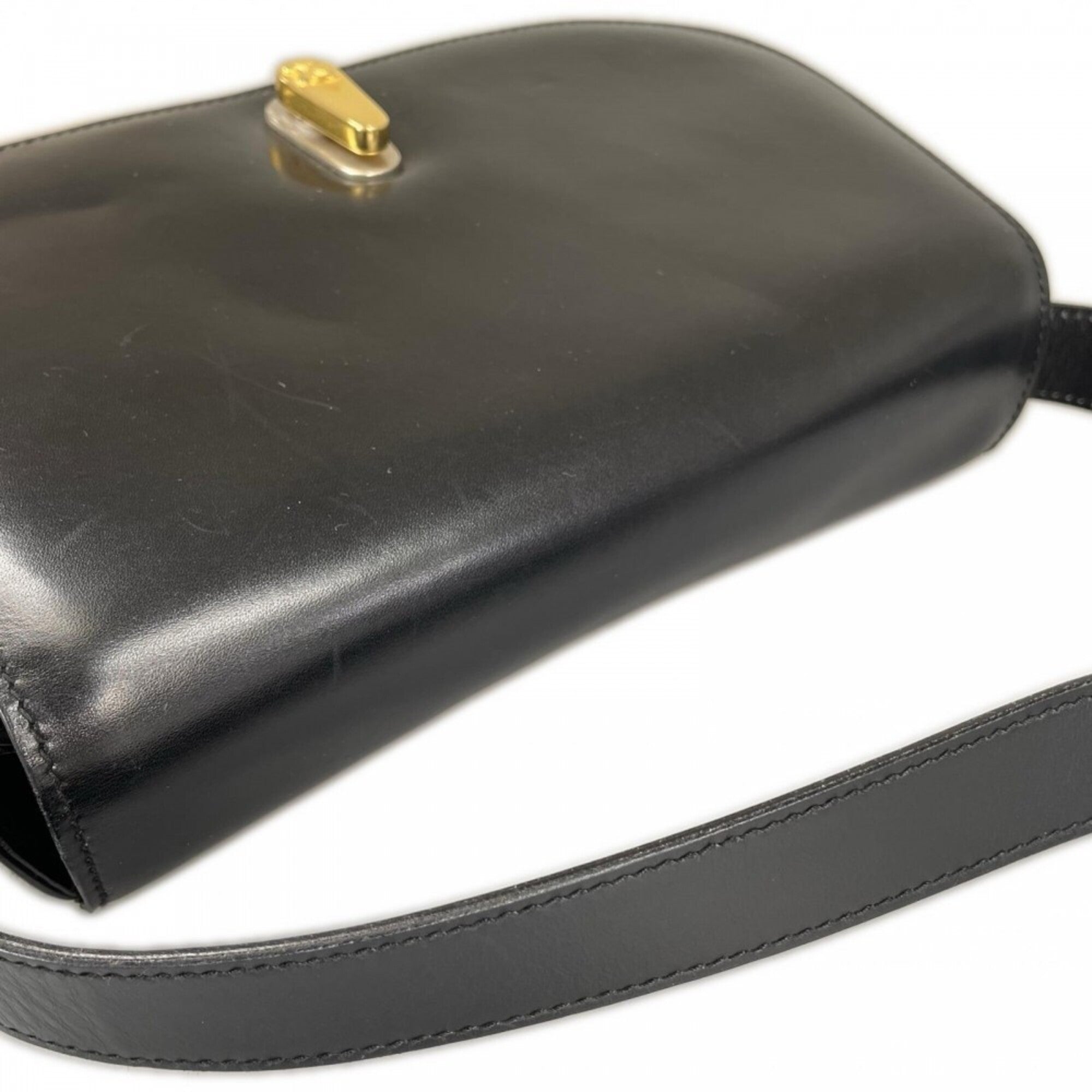 Celine Black Leather Shoulder Bag (Pre-Owned)