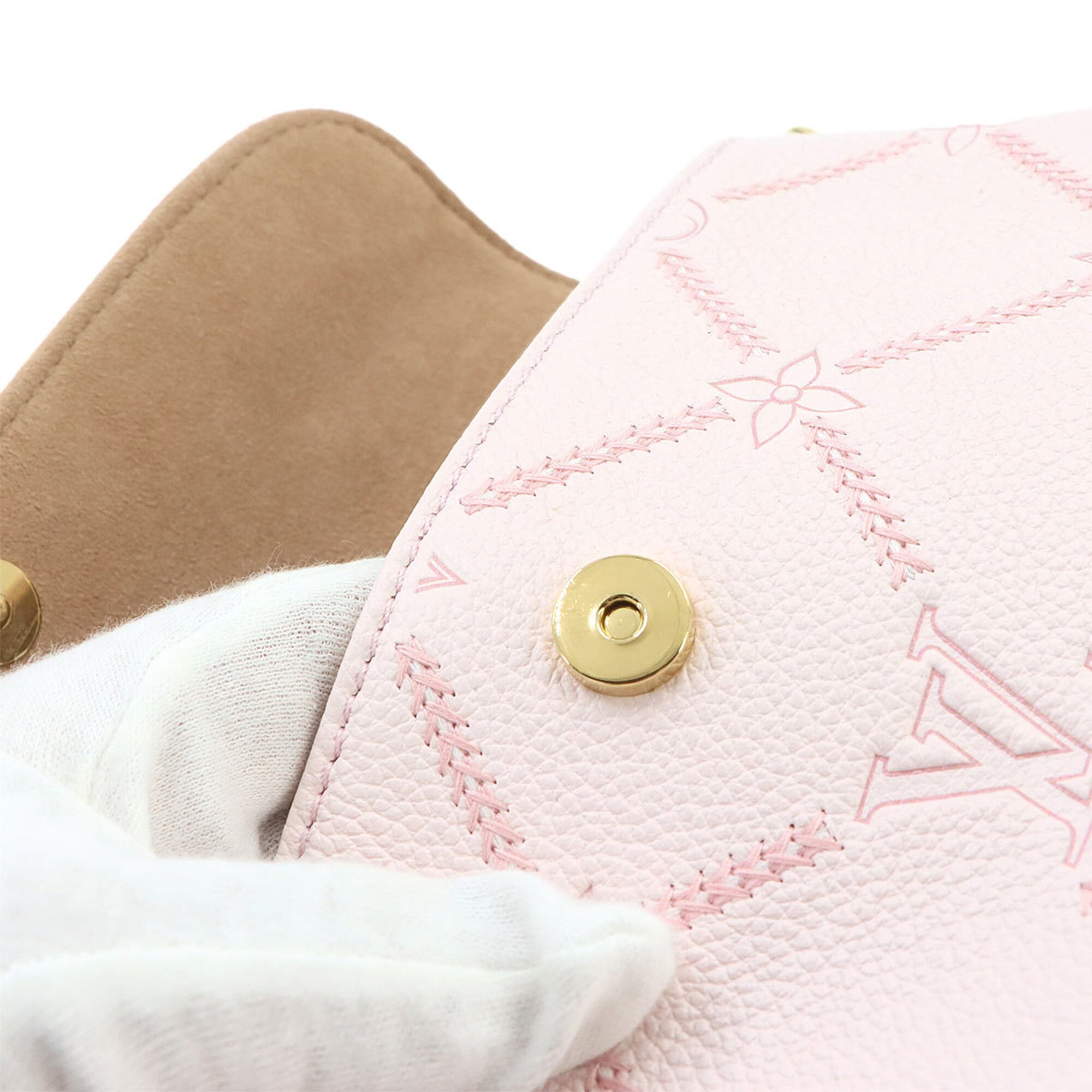 Louis Vuitton Pink Monogram Empreinte Leather Shoulder Bag (Pre-Owned)