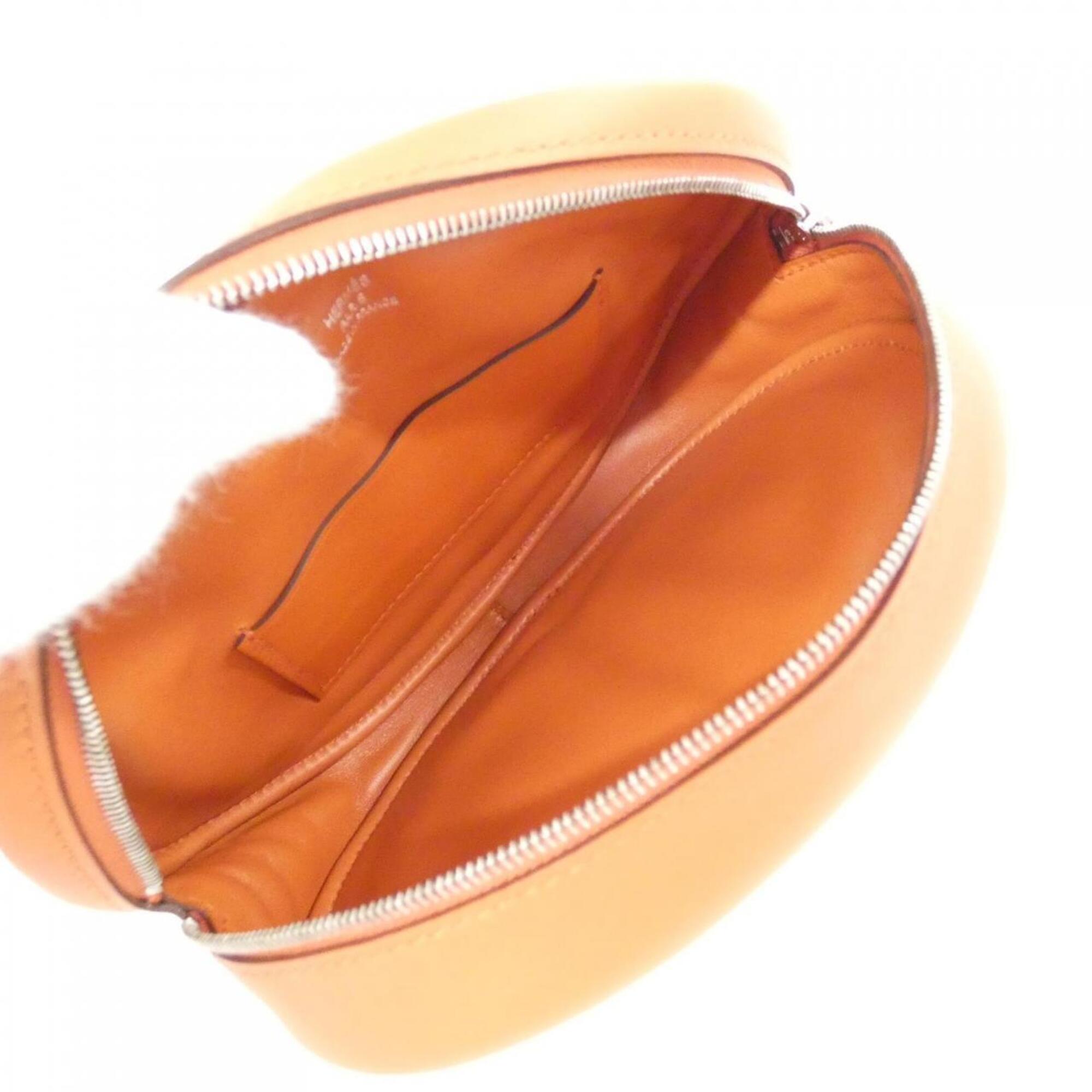 Hermes Orange Swift Leather Shoulder Bag (Pre-Owned)
