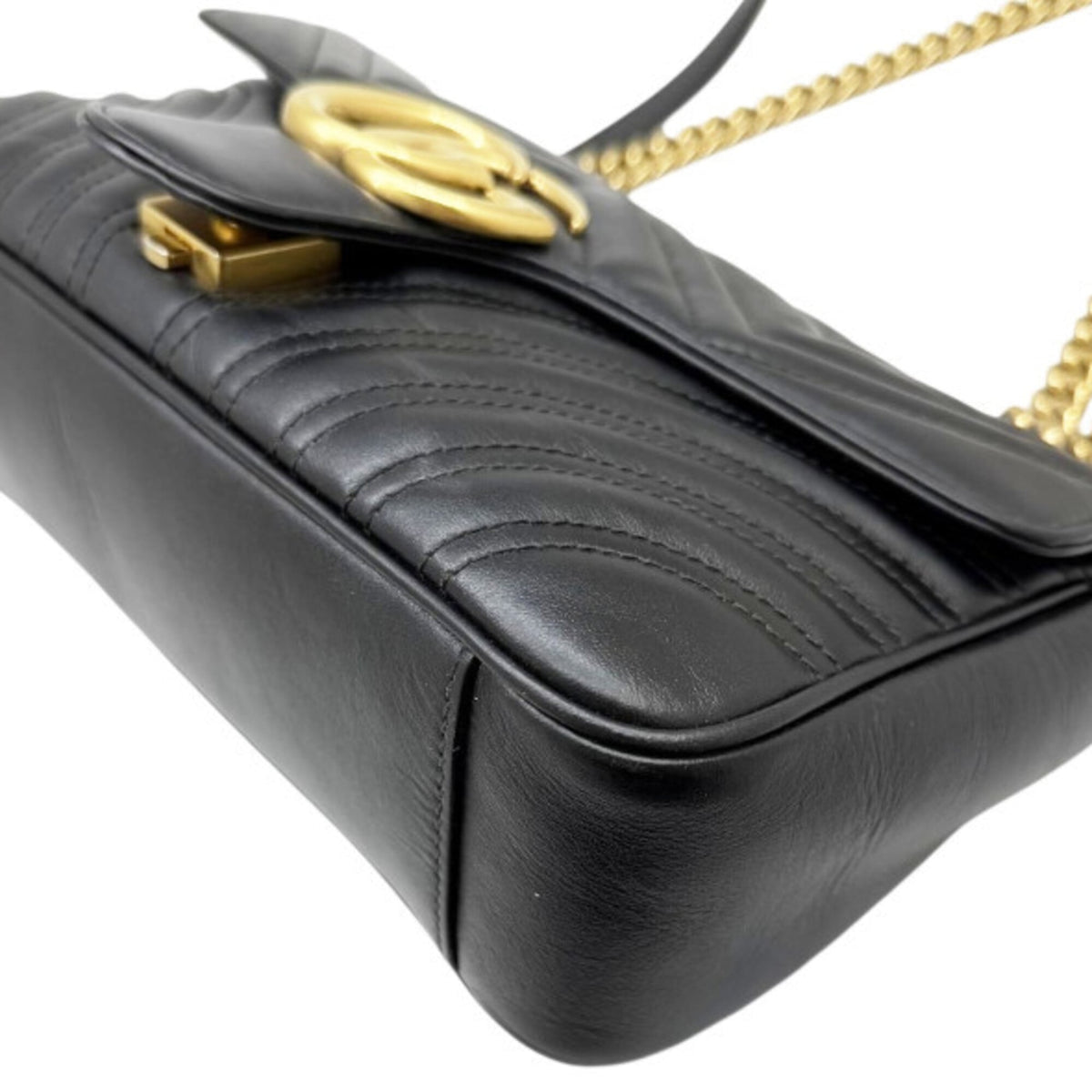Gucci Black Leather Shoulder Bag (Pre-Owned)