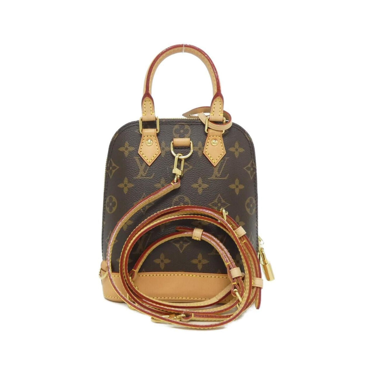 Louis Vuitton Marron Coated Canvas Backpack (Pre-Owned)
