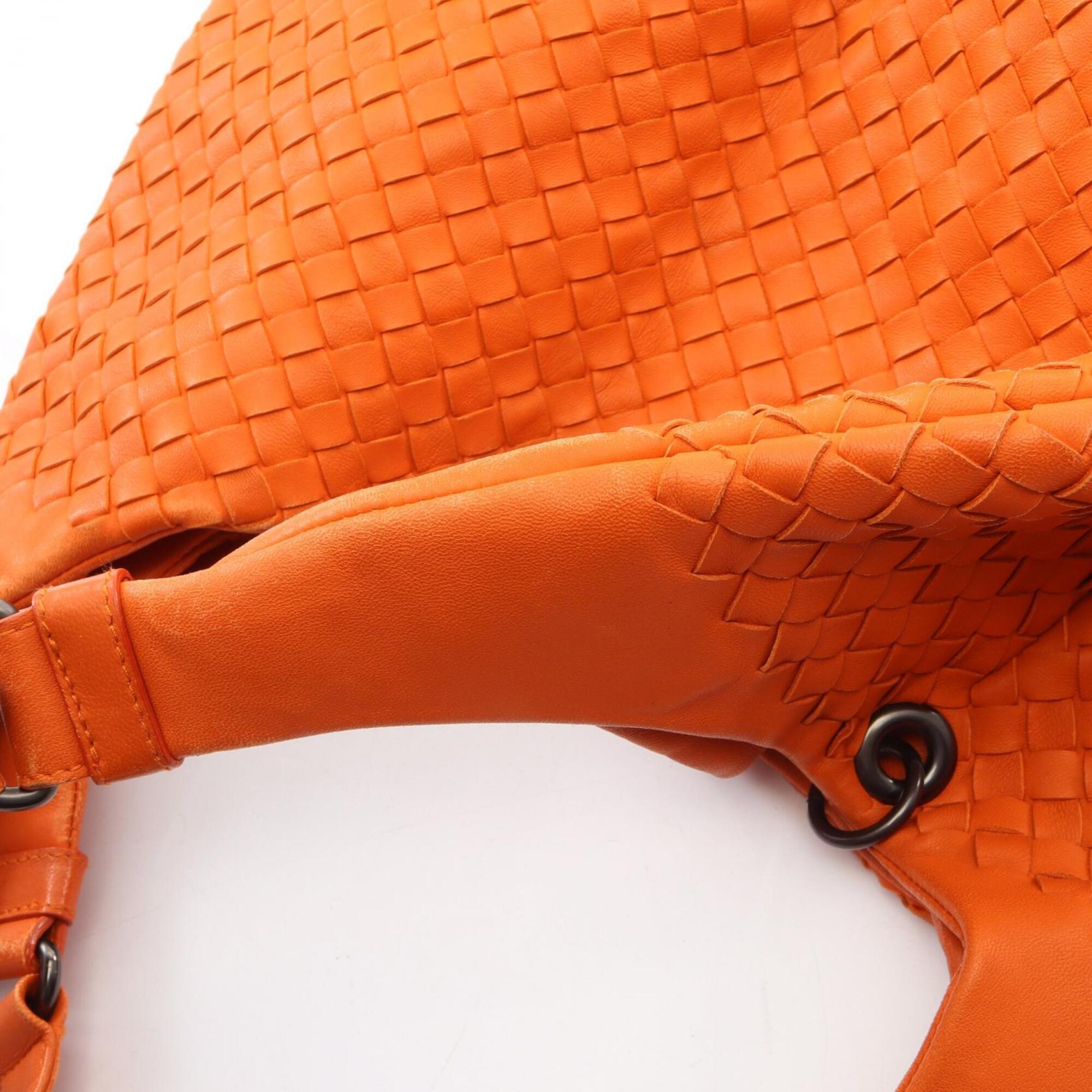 Bottega Veneta Orange Leather Shoulder Bag (Pre-Owned)