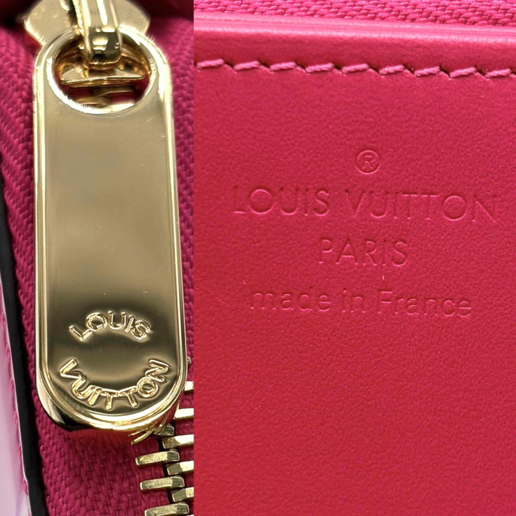 Louis Vuitton Monogram Vernis Pink Monogram Vernis Long Wallet (Bi-Fold) (Pre-Owned)