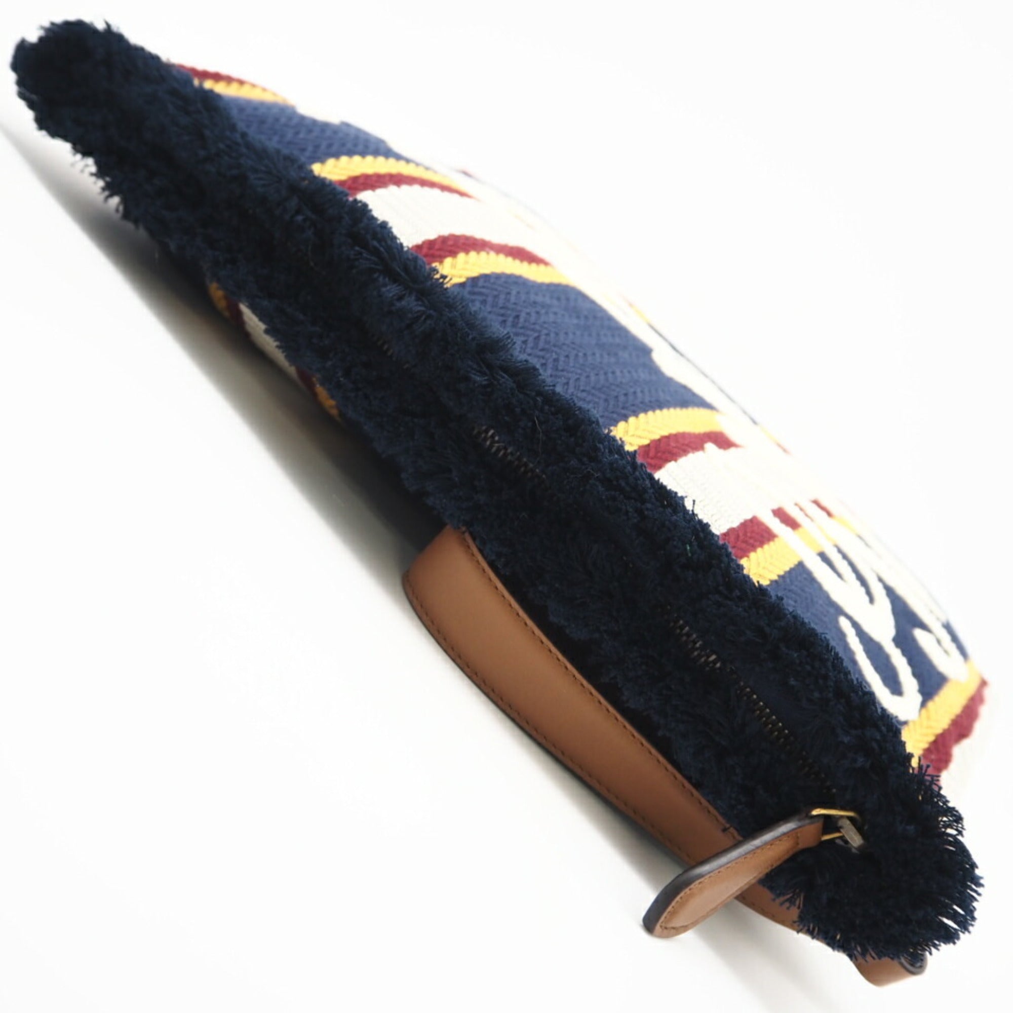 Gucci Multi-Color Navy Canvas Clutch Bag Pouch (Pre-Owned)
