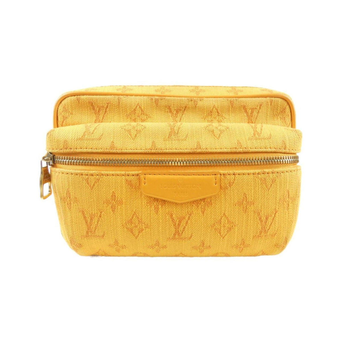 Louis Vuitton Orange Denim Canvas Shoulder Bag (Pre-Owned)