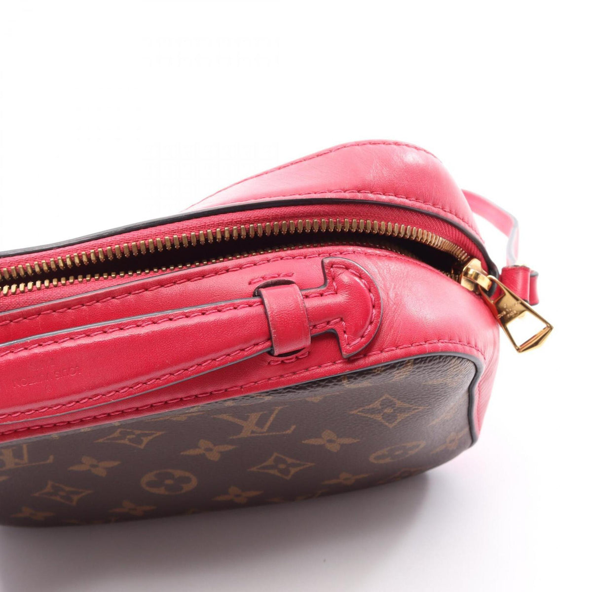 Louis Vuitton Brown Freesia Monogram Pink Monogram Leather Handbag Shoulder Bag (Pre-Owned)
