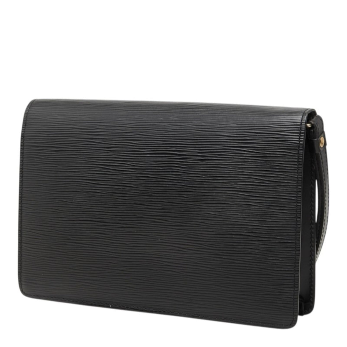 Louis Vuitton Epi Black Noir Leather Clutch Bag Pochette (Pre-Owned)