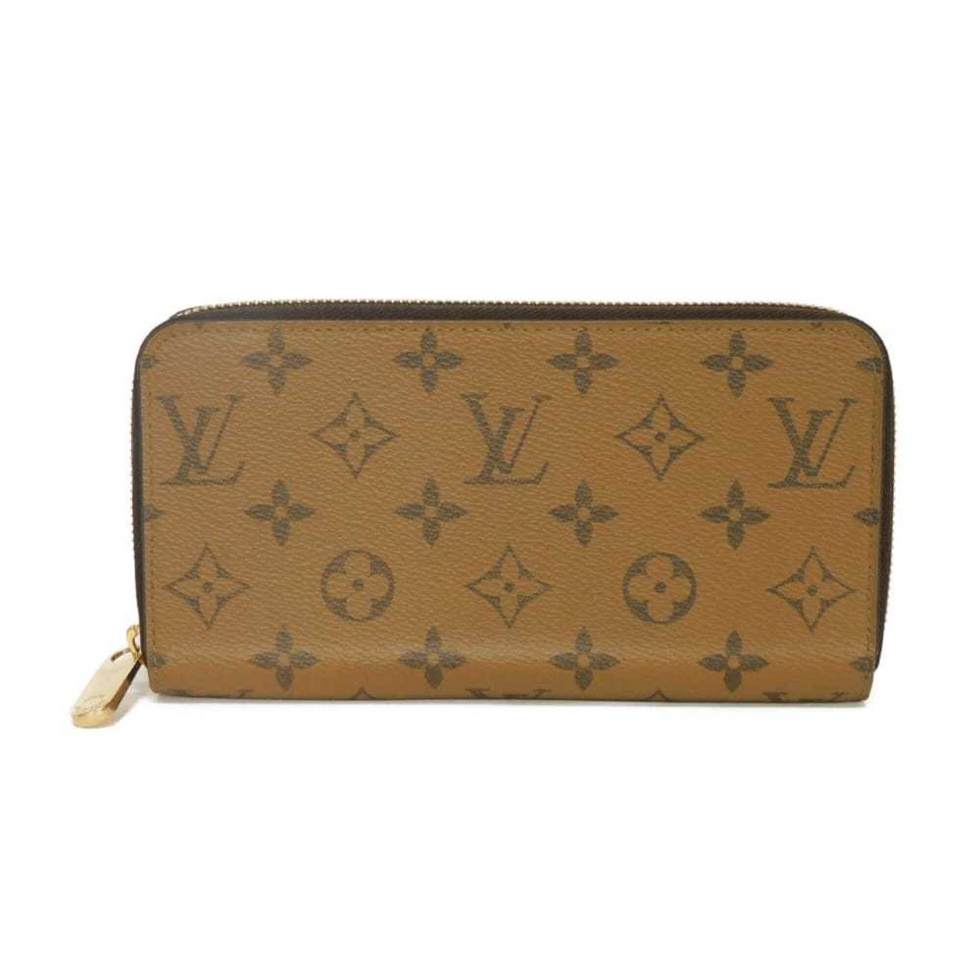 Louis Vuitton Brown Light Brown Monogram Reverse Monogram Reverse Long Wallet (Bi-Fold) (Pre-Owned)
