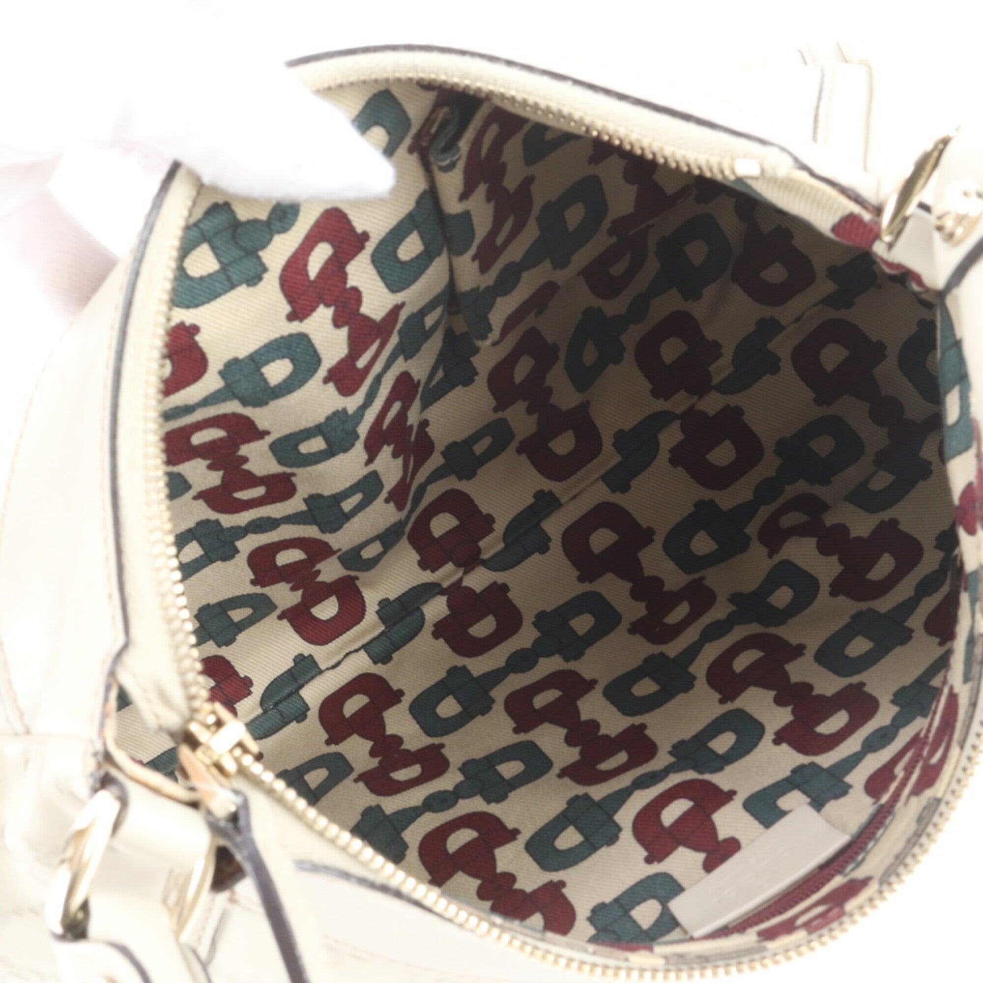 Gucci Guccissima Ivory Leather Handbag Shoulder Bag (Pre-Owned)