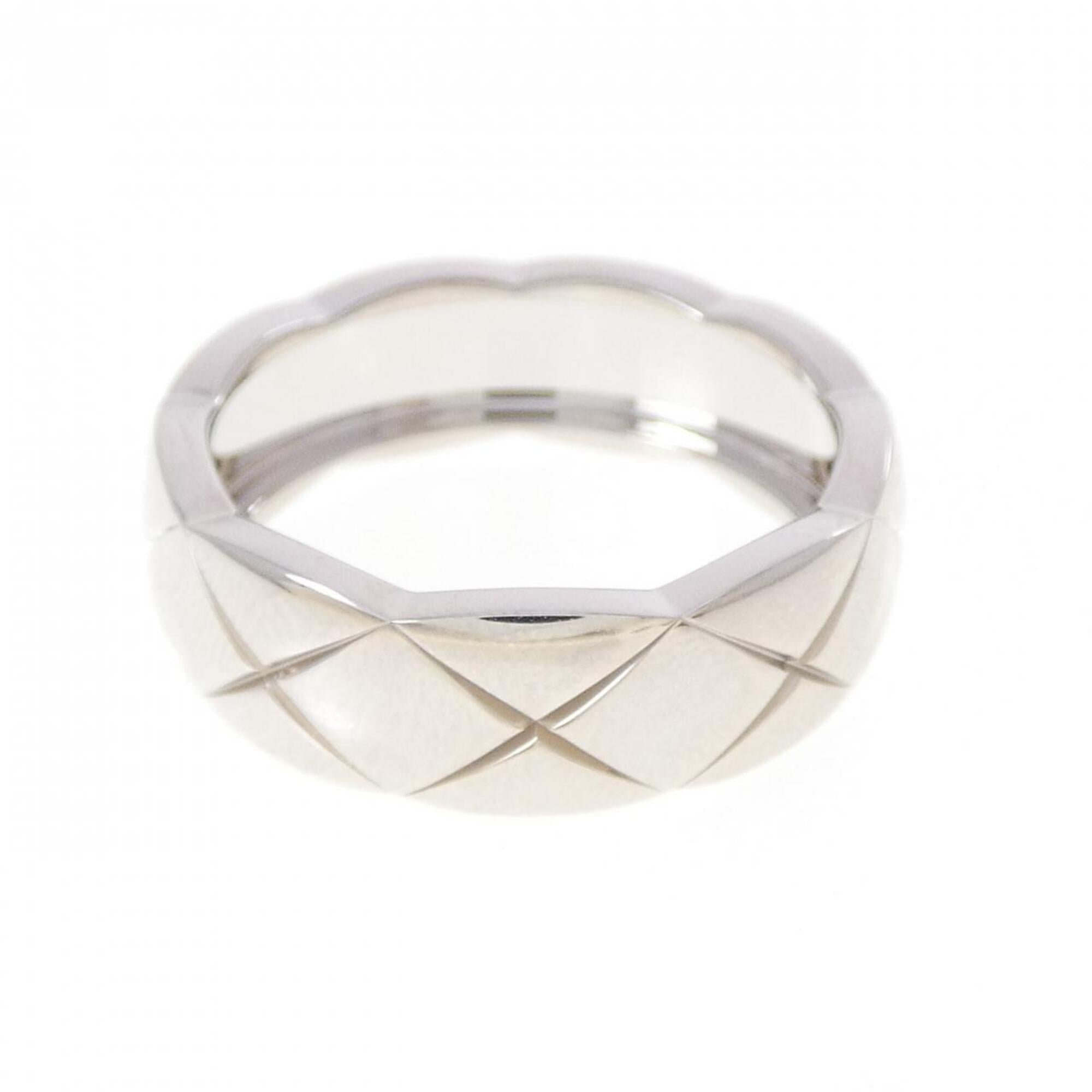 Chanel White Gold White Gold (18K) Band Ring (Pre-Owned)