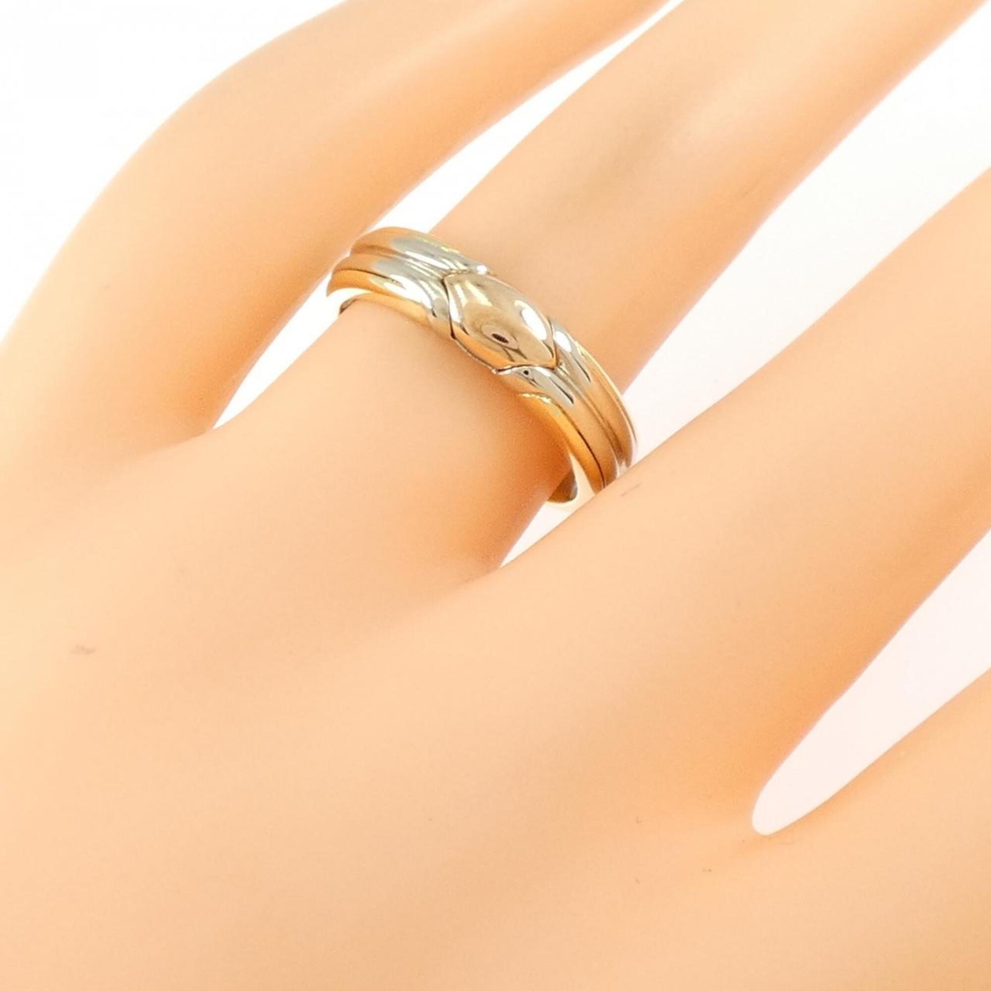 Bvlgari Yellow Gold (18K) Pink Gold (18K) White Gold (18K) Band Ring (Pre-Owned)