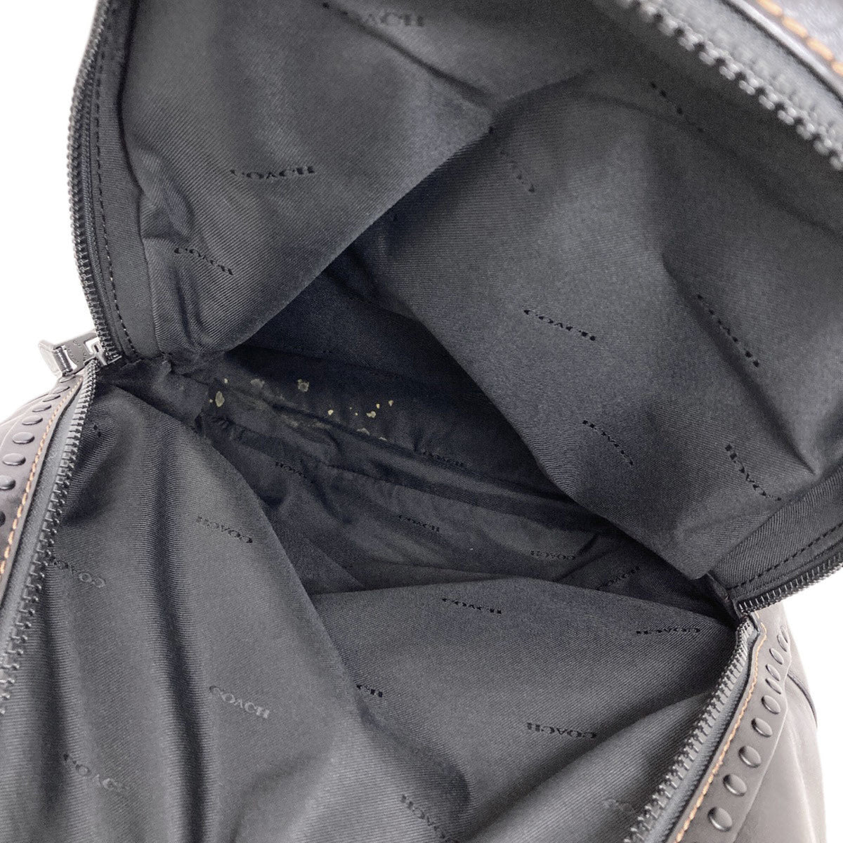 Coach Black Leather Backpack (Pre-Owned)