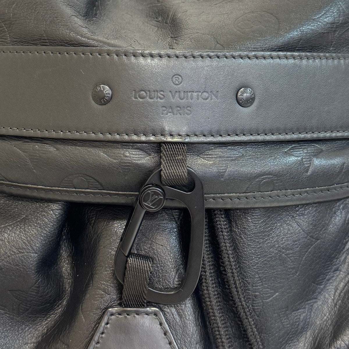 Louis Vuitton Monogram Shadow Black Monogram Backpack (Pre-Owned)